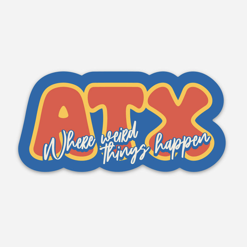 ATX Sips Sticker | Austin Sticker | Gusto Graphic Tees