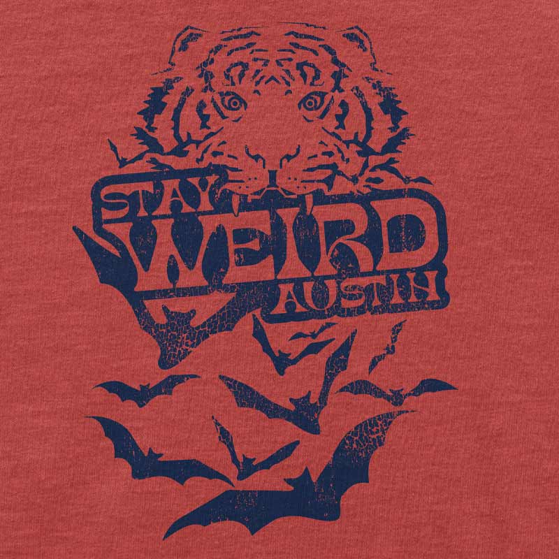 Stay Weird Austin Texas Red Toddler Tee