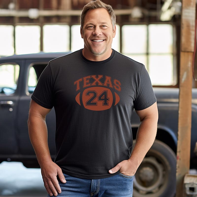 Texas 24 Football T-shirt