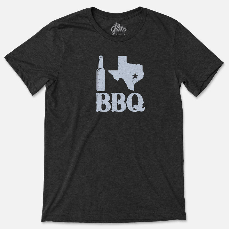 I Love Texas BBQ T-Shirt | Texas Apparel | Gusto Graphic Tees