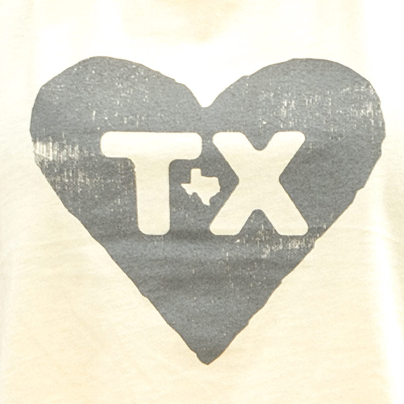 Texas Heart Women's V-Neck, pale yellow relaxed women's v-neck t-shirt