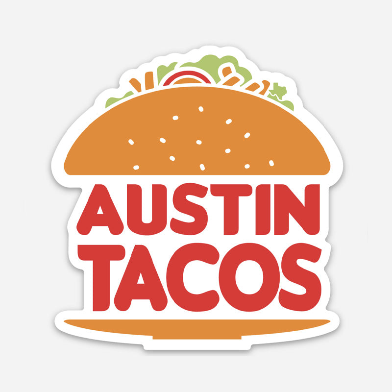 Austin Texas Taco King Sticker