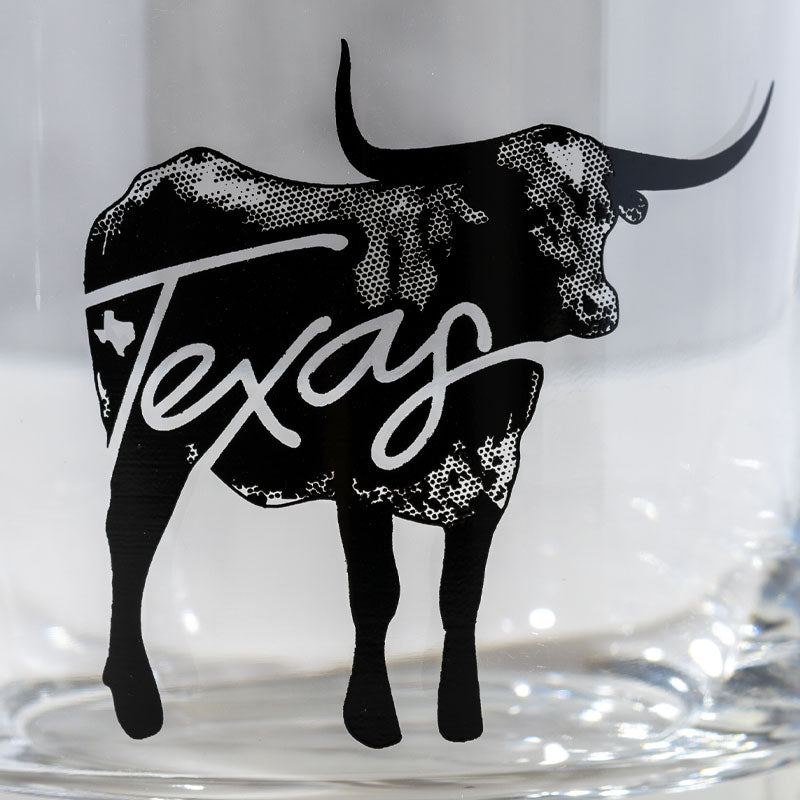 Texas Cattle 11oz Rocks Glass