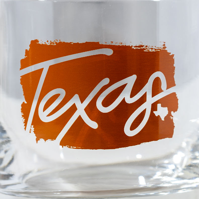 Texas Ink 11oz Rocks Glass