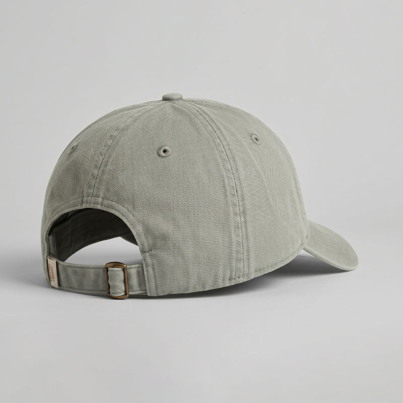 Back view of Austin Angler Hat showing adjustable closure and washed cotton texture