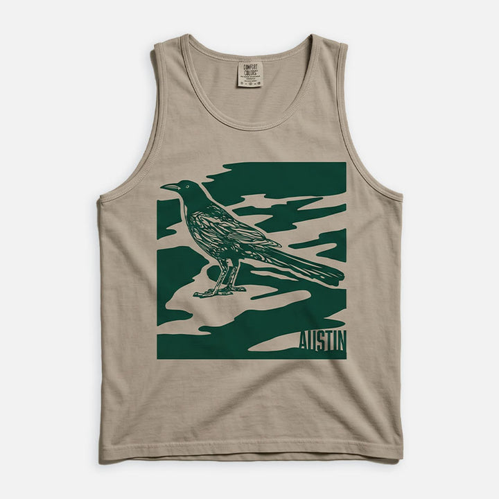 City Camo Austin Grackle Tank | Vintage Austin Tank