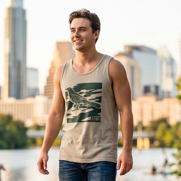 City Camo Austin Grackle Tank | Vintage Austin Tank