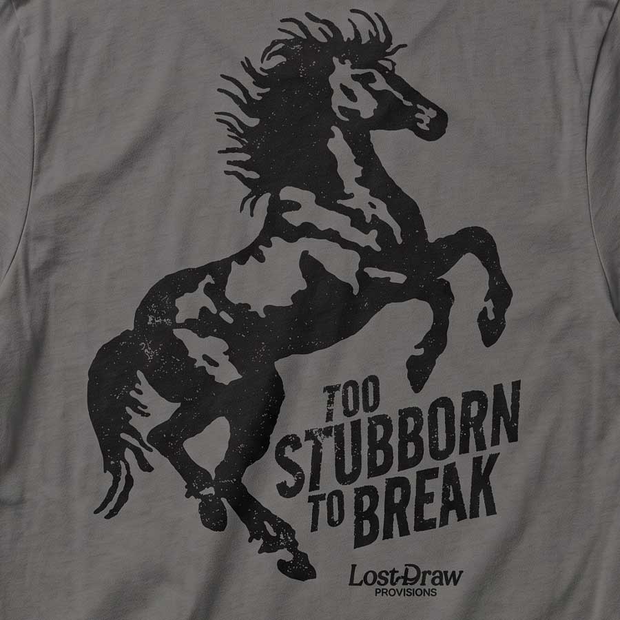 Close-up of the Too Stubborn Tee&