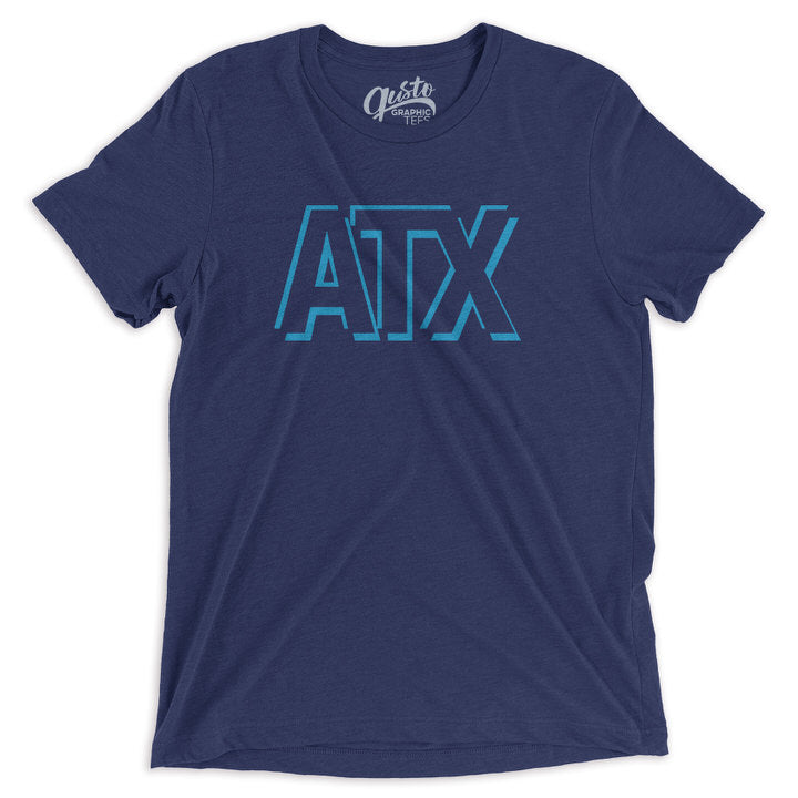 ATX t-shirt by gusto graphic tees, austin texas t-shirt,  texas graphic tee, texas tee, austin t shirt, texas t shirt, texas tee, graphic t shirt