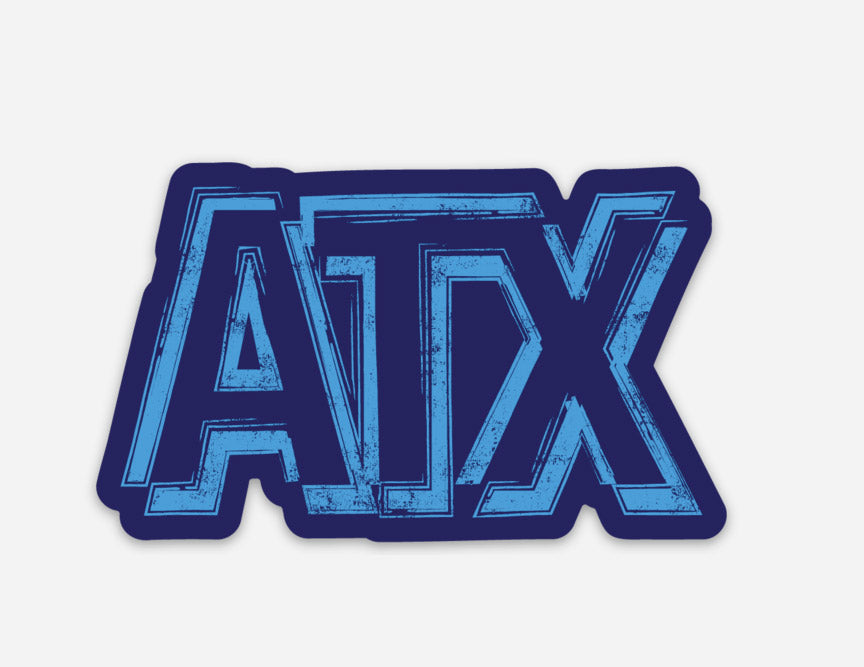 ATX Sticker | Austin Texas Vinyl Sticker | Gusto Graphic Tees