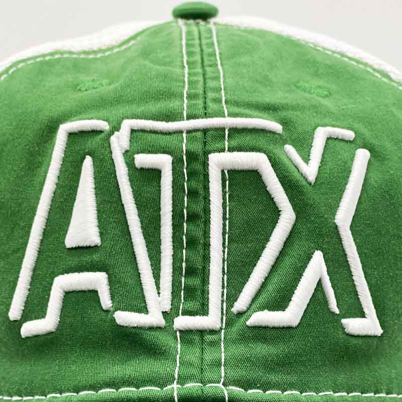 Listos! Verde! ATX Austin FC Trucker Hat, Austin, Texas, ATX Verde Vintage Trucker Cap, Green trucker hat