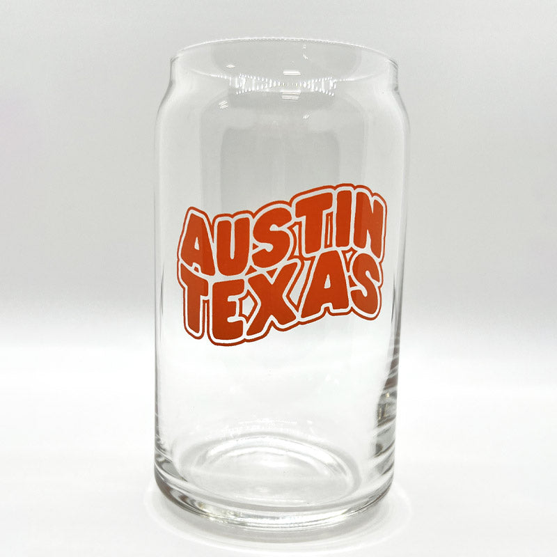 Austin Flow 16oz Can Glass, glassware, pint glass