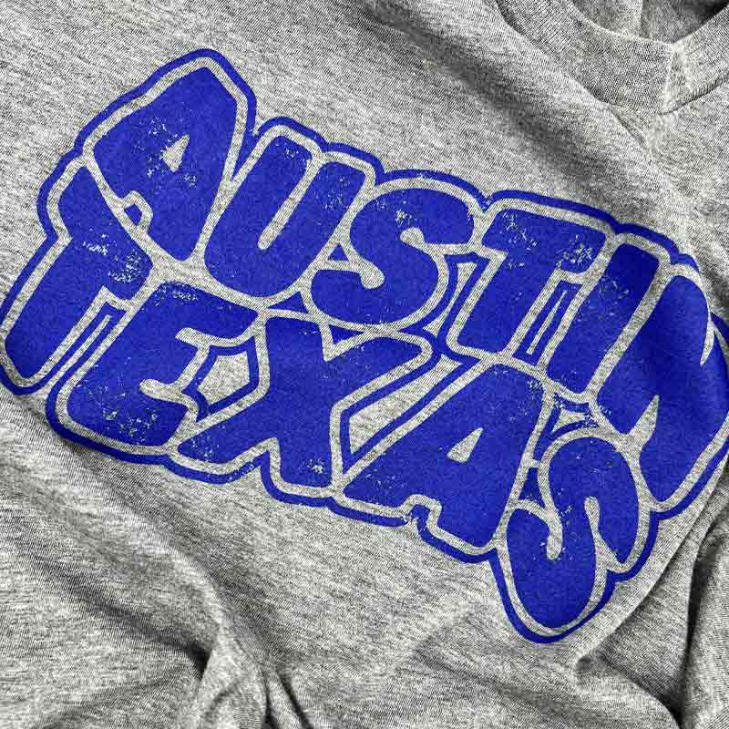 Austin Flow Graphic T-shirt, Grey t-shirt, Austin, Texas