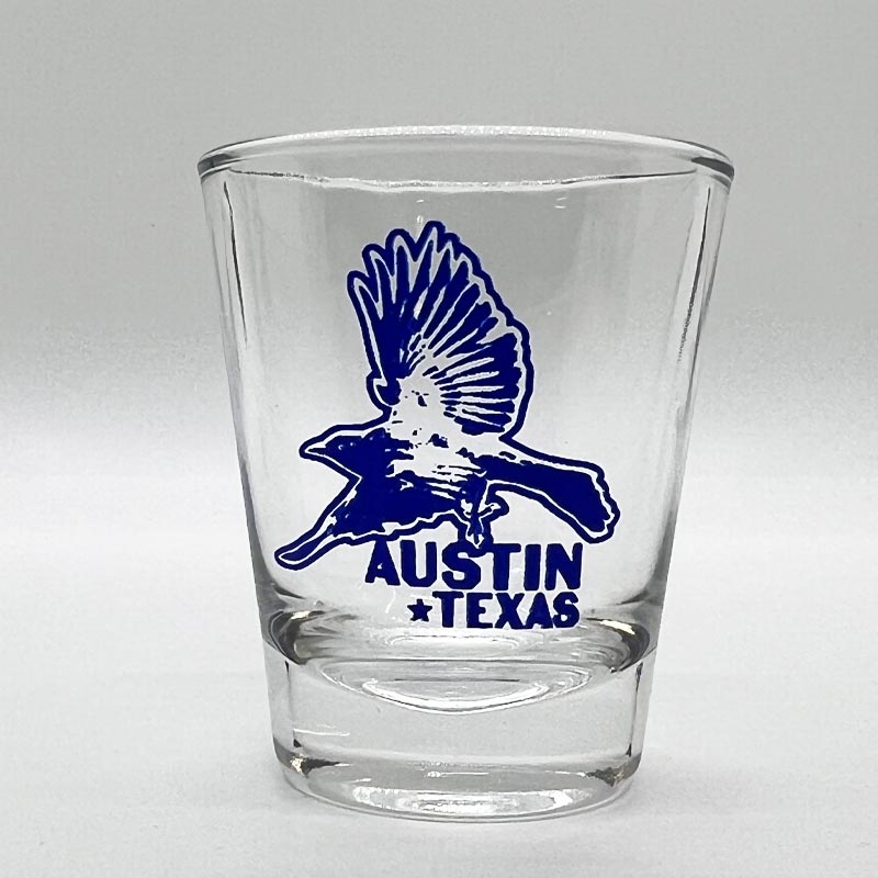 Austin Grackle 1.75oz Shot Glass