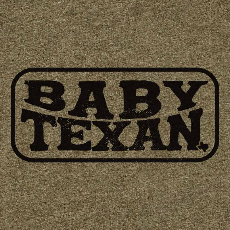 Baby Texan Onesie, Olive Onesie, Texan Pride Baby Onesie