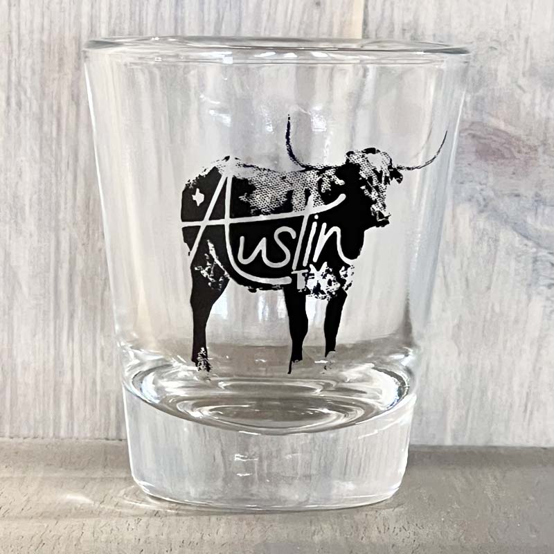 Austin Longhorn 1.75oz Shot Glass