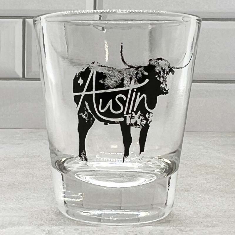 Austin Longhorn 1.75oz Shot Glass