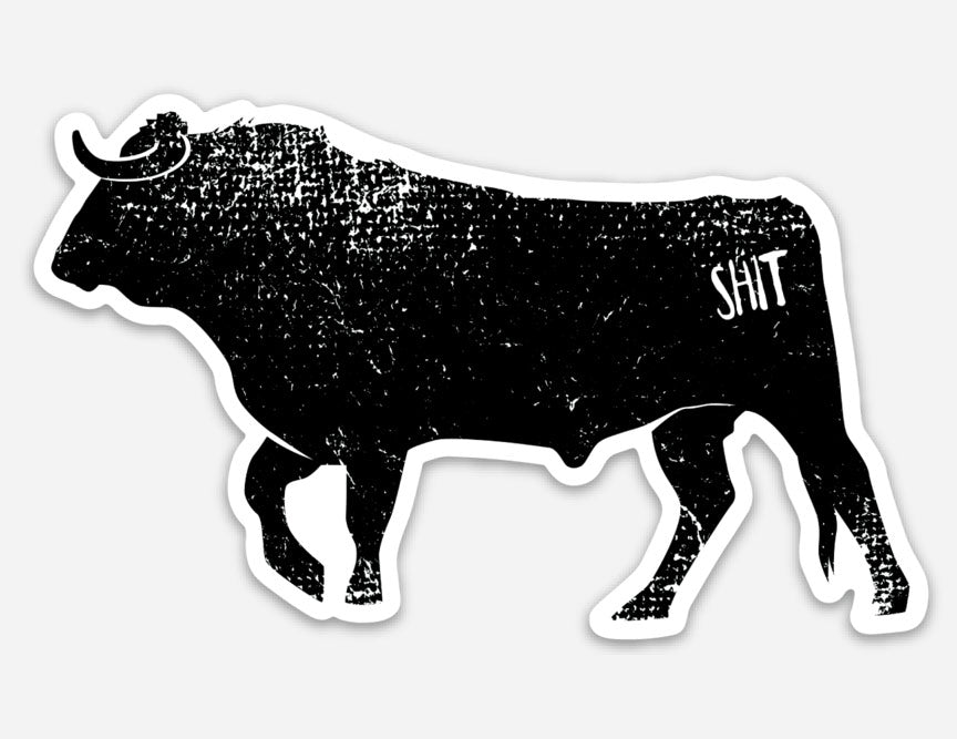 Bull Sh*t Sticker by Gusto Graphic Tees