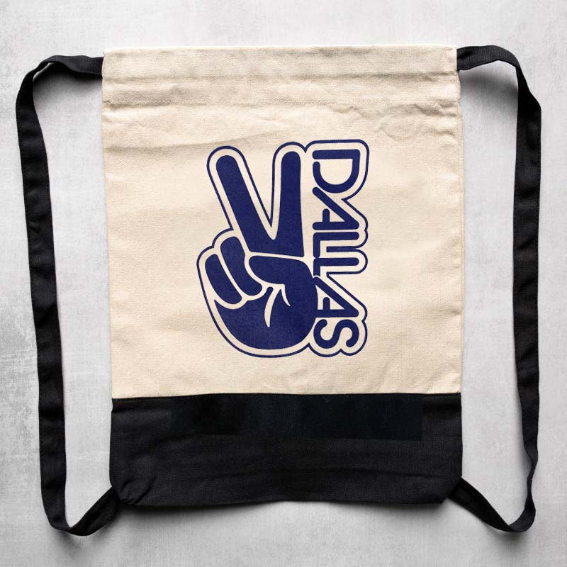 Groovy Dallas Canvas Drawstring Bag