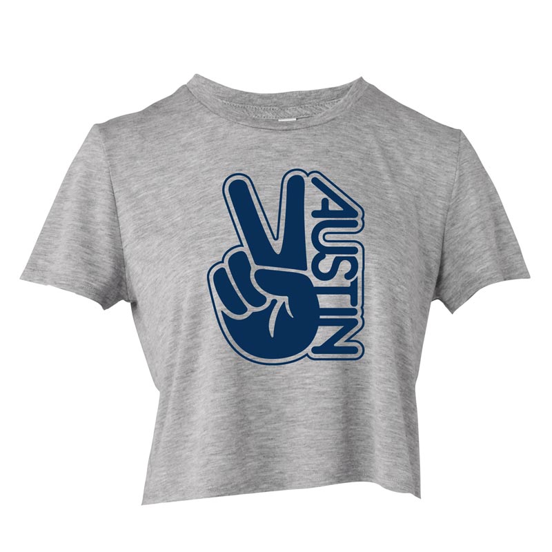 Groovy Austin, Texas Flowy Crop Top T-shirt
