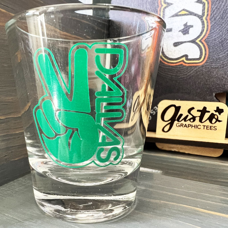 Groovy Dallas 1.75oz Shot Glass