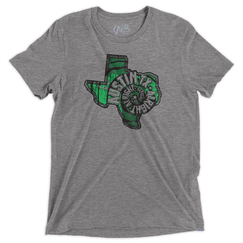Listo! Verde! Let's Go! Austin FC t-shirt, Alright, Alright, Alright T-shirt, grey Austin shirt, Bella+canvas