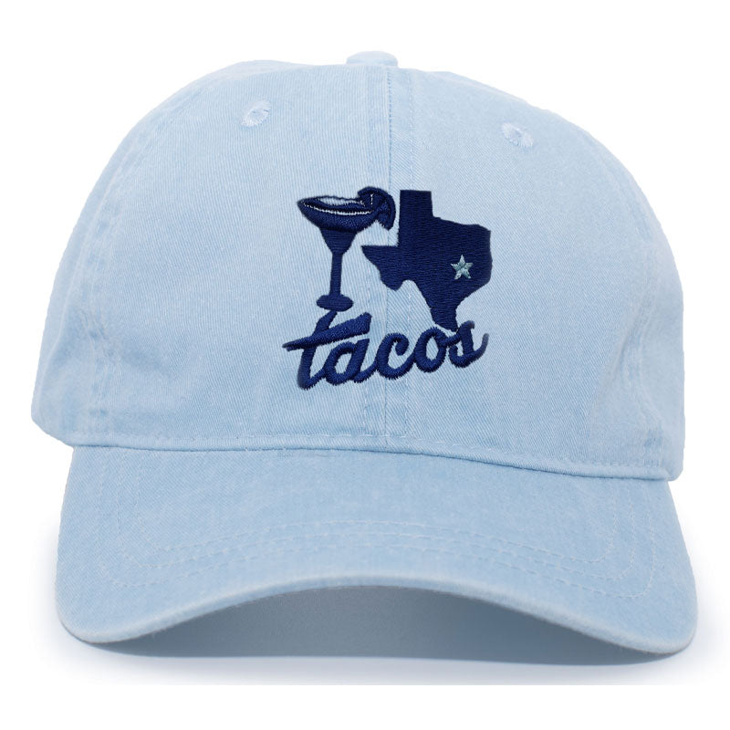 Margaritas, Texas, Tacos Adjustable Cap, Taco hat, Texas Dad hat, blue cap, Margaritas, Texas, Taco Adjustable Cap, Texas Cap