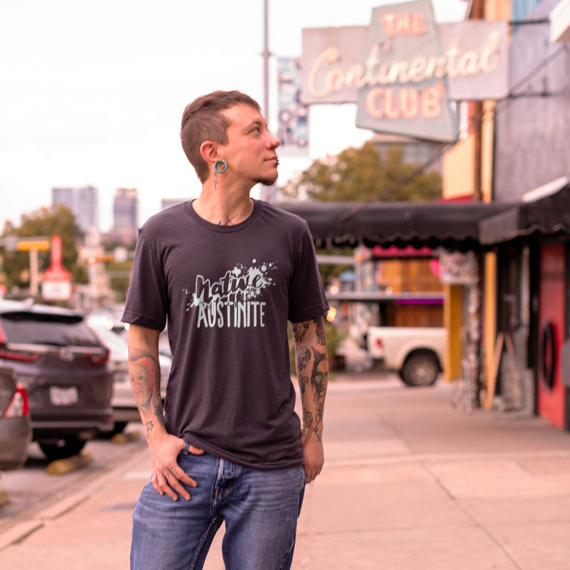 Native Austenite t-shirt, Austenite shirt, Austin, Texas tshirt, Austin shirt, paint splatter shirt, Austin Texas