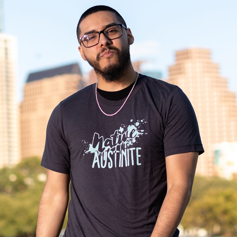 Native Austenite t-shirt, Austenite shirt, Austin, Texas tshirt, Austin shirt, paint splatter shirt, Austin Texas