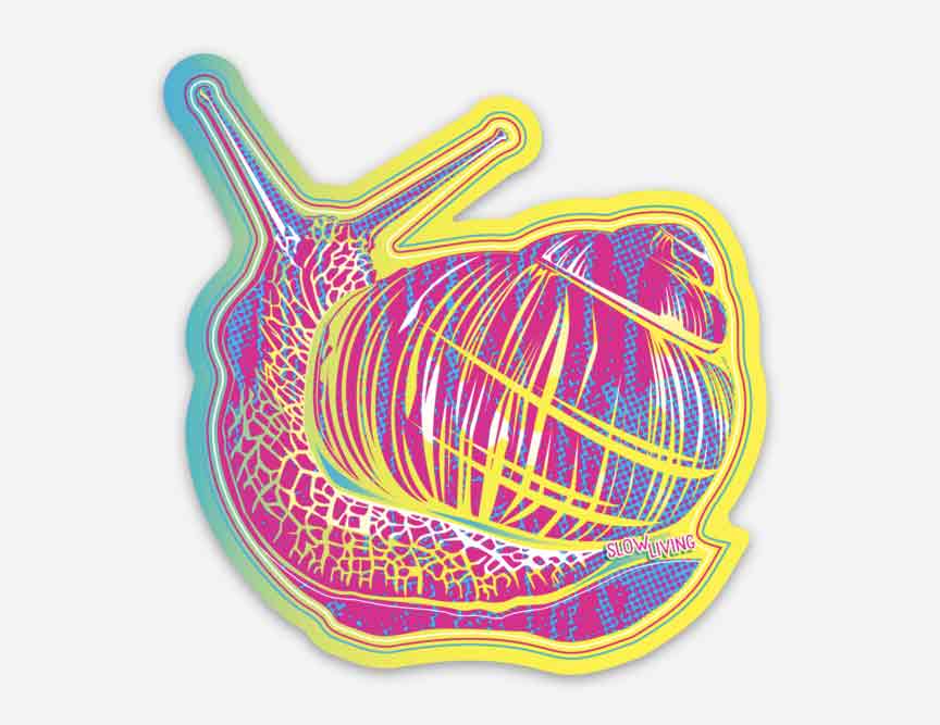snail, snail sticker, take life slow, slow down, enjoy life, vinyl sticker, snail vinyl sticker, snail love, sticker, slow and easy