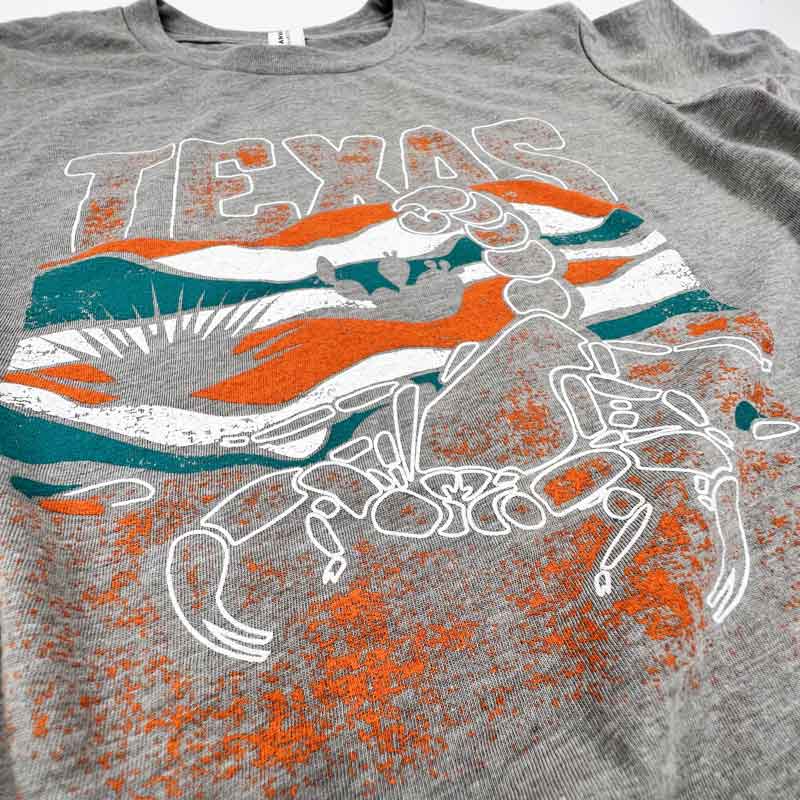 Texas Scorpion Youth T-shirt, Bella+Canvas 3413Y Athletic Grey, Texas Scorpion Youth T-shirt