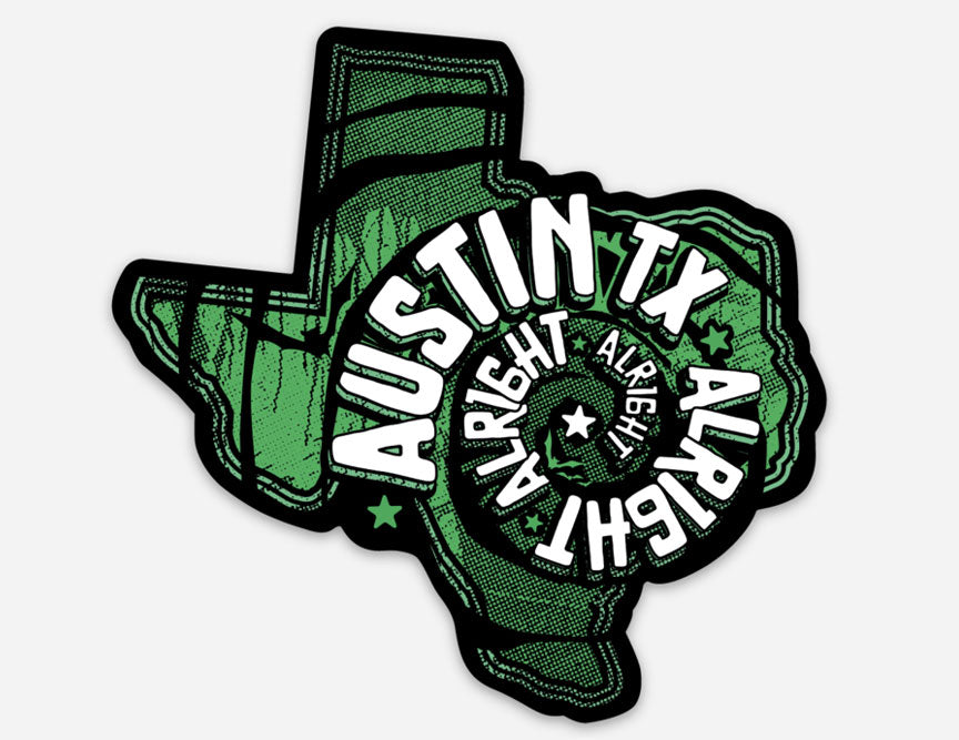 Listos Austin Sticker