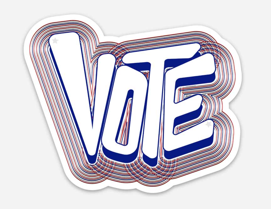 vote, vote for change, vote sticker, vote texas, sticker, vinyl sticker, vote, republican sticker, democrat sticker