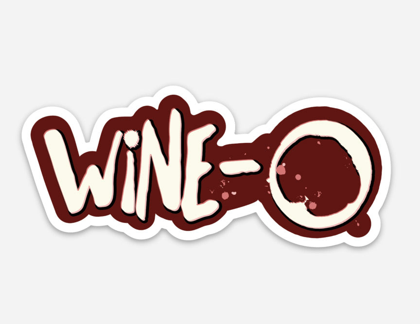 wine drinker, wine, wine, wine o, wine oh, wine bottle, wine glass, I love wine, sticker, wine sticker