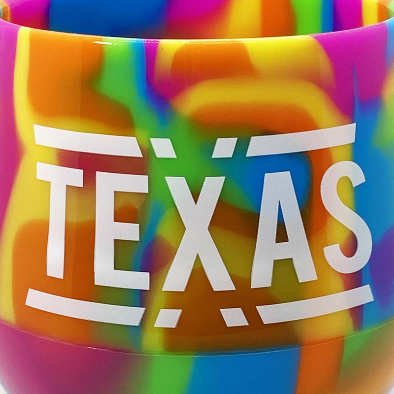 Texas silicone wine glass, stemless silicone wine glass, texas wine glass, texas wine, hippie hops wine glass